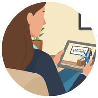 ilustracao aula virtual